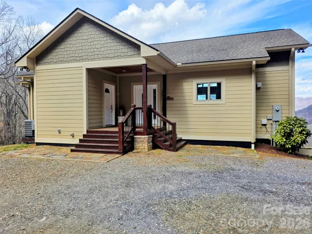Main entry from rear porch