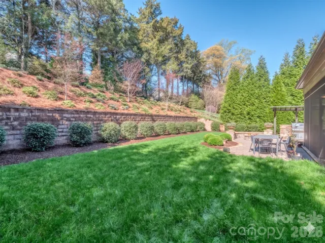 Completely Private Back Yard with Paver Patio, Gas Fire Pit, & Outdoor Kitchen!