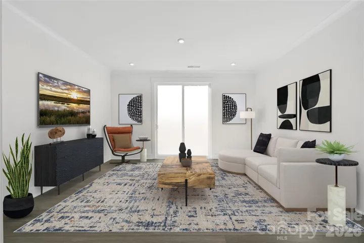 Large Family Room with a Balcony