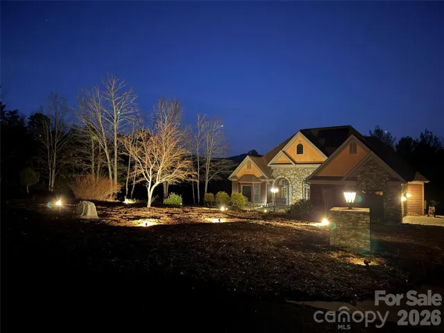 Twilight Front of Home