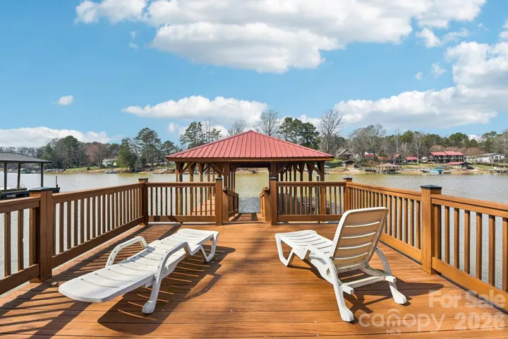 Sun deck and covered boat slip!