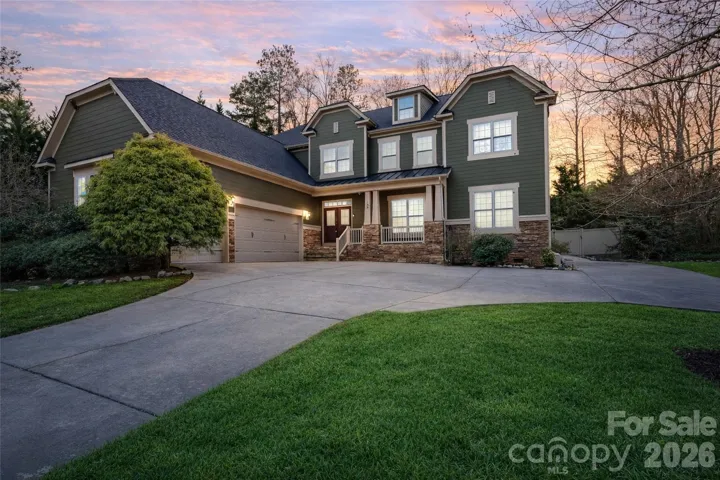 Front of Gorgeous Home with Lake Views