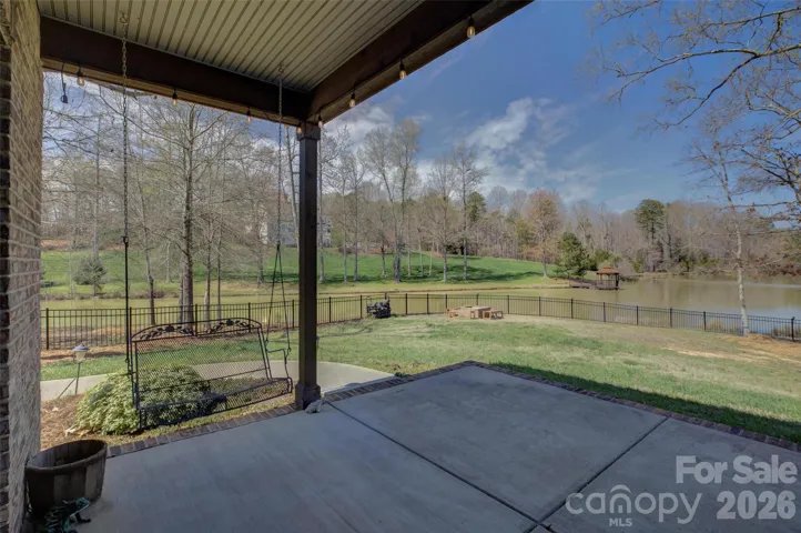 Additional covered patio area.