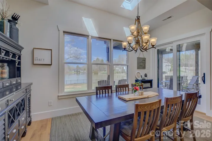 Breakfast Room with hardwood floors.