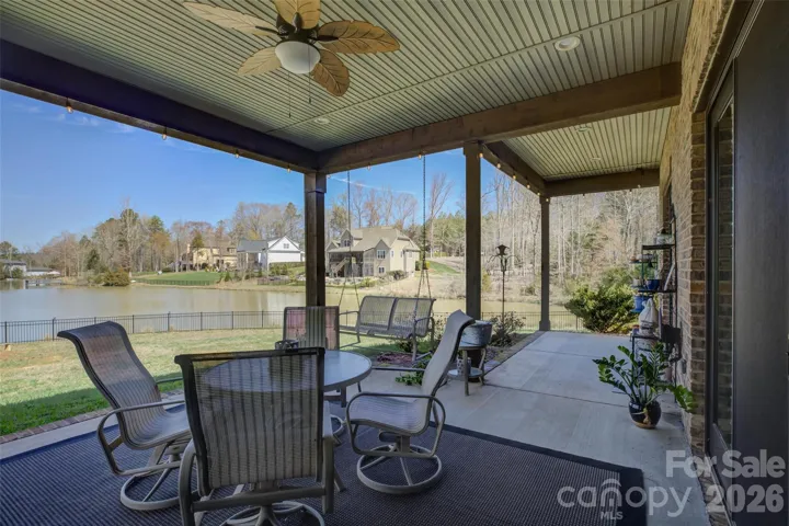 Covered patio area.