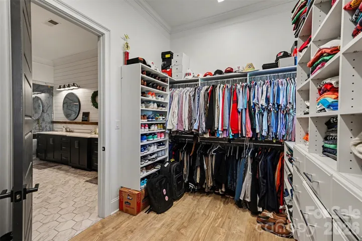 Builtin Cabinetry in all closets