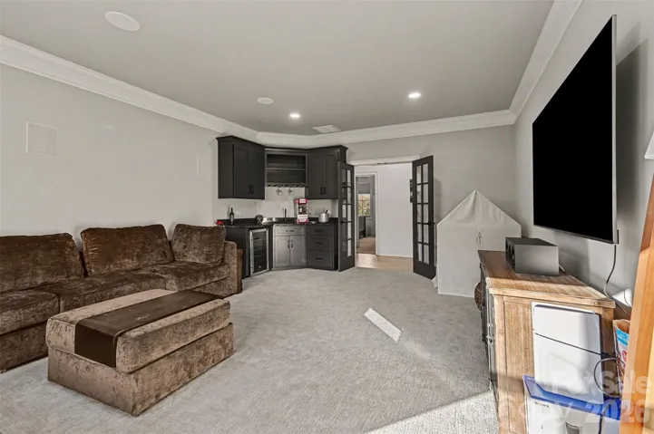 Media Room with Wet Bar