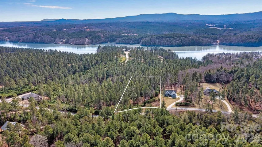Lot 156 Scenic Lane - Aerial View (Lines are approximate)