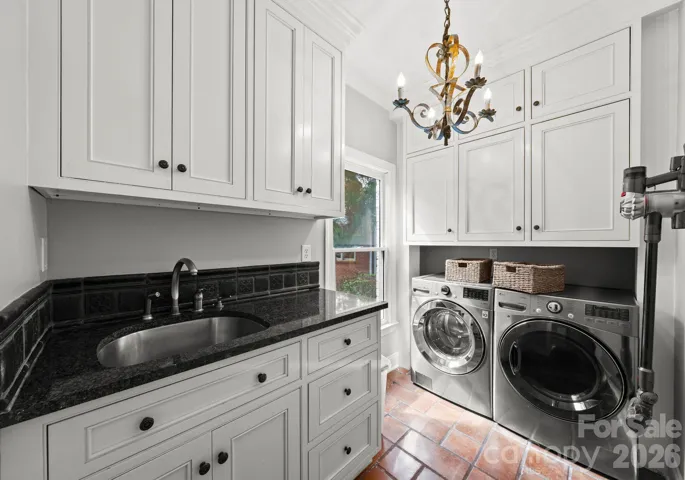 Main-level laundry room.