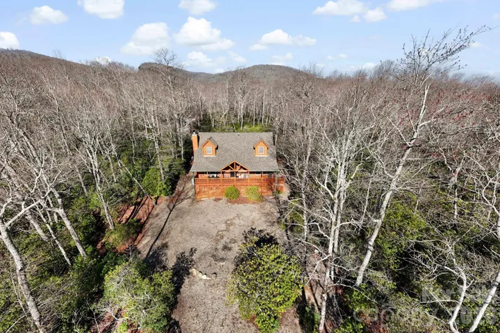 Great open mountain views from back porch