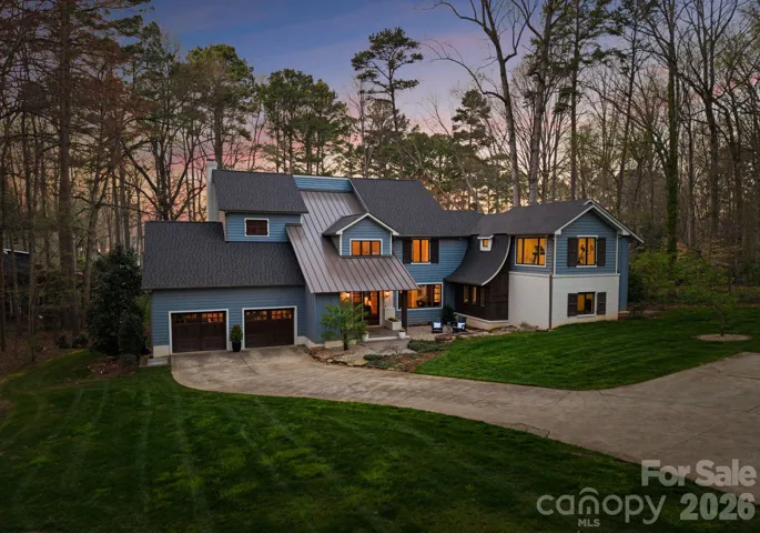 Front Elevation at Twilight