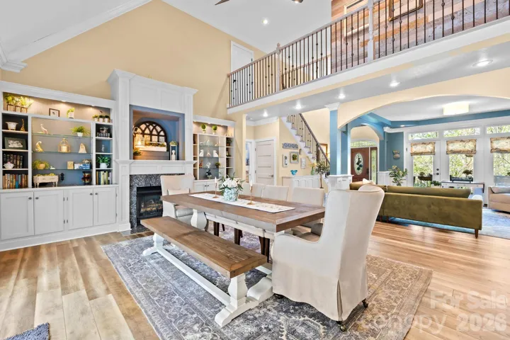Checkout these built-ins in the dining room that connects to the kitchen and open to the living room. 