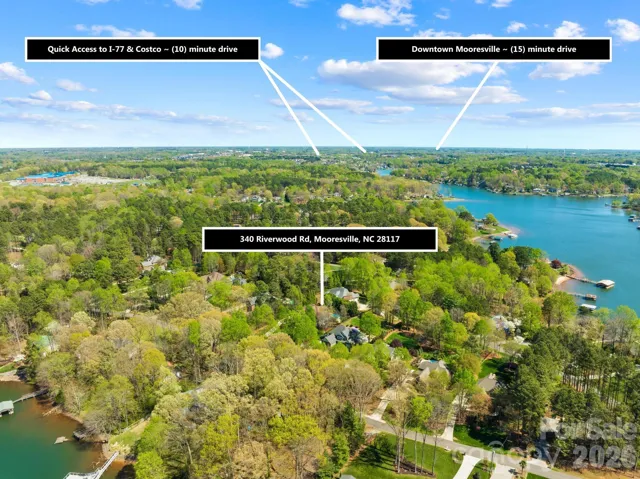 Located across the street from Lake Norman.