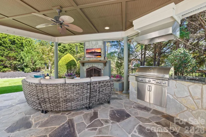 Entertain outdoors in your outdoor kitchen and grilling area.