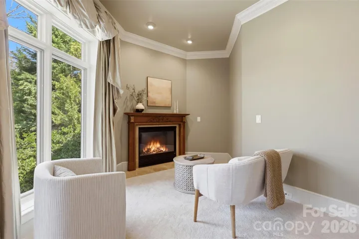Private sitting room off the suite. Coffee. Book. Quiet.