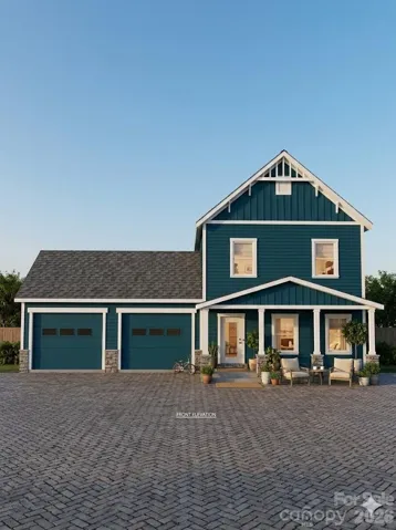 Rendering of house plan approved to be built