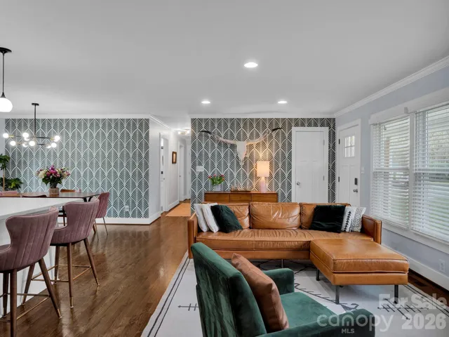 Open floor plan living room