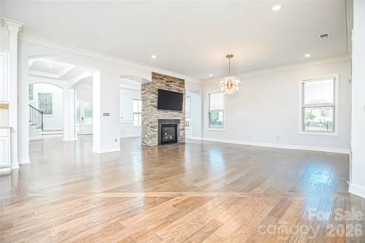 Great room with view of formal dining room.