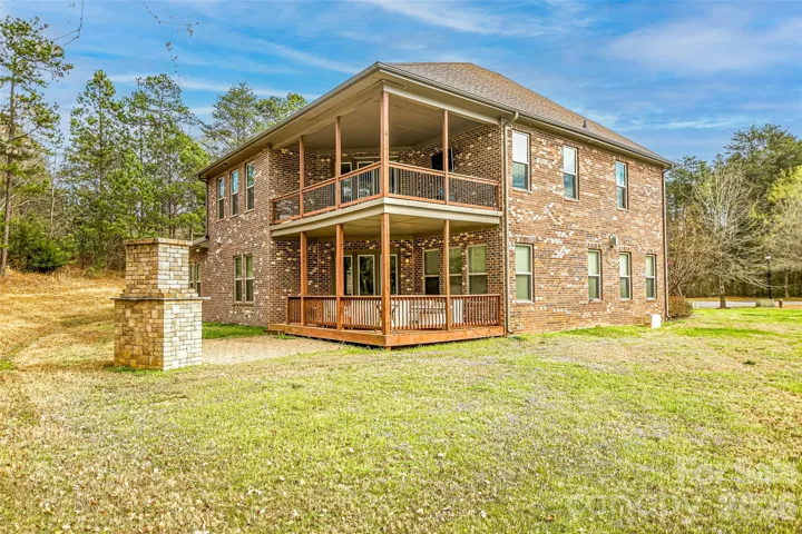 Exterior rear view of the home.