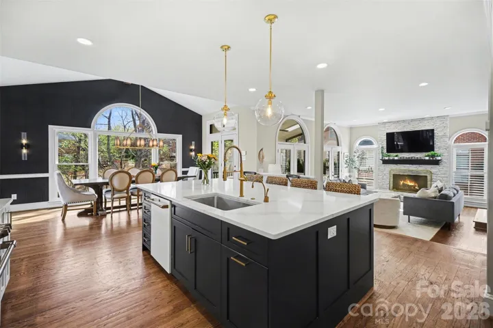 Kitchen looking to Family Room