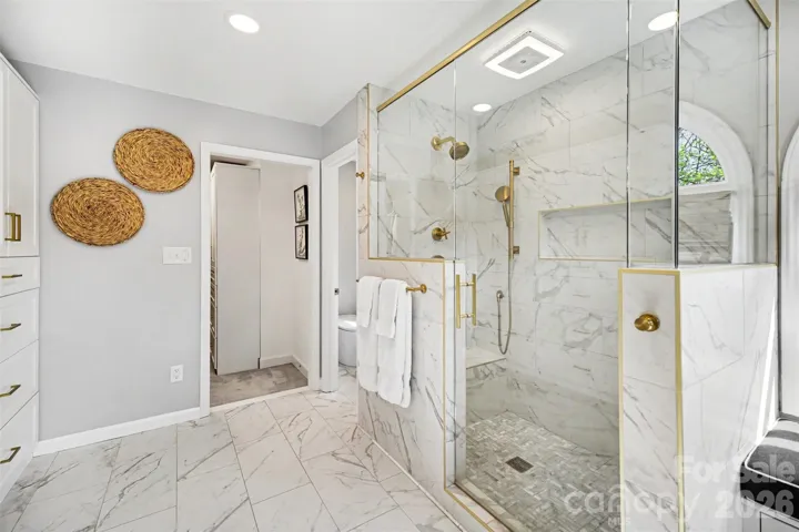 Oversized walk-in shower