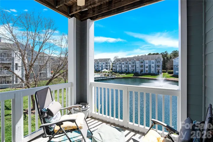 Amazing view of pool and pond from the balcony!