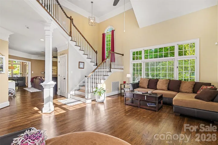 Light-filled two-story living area