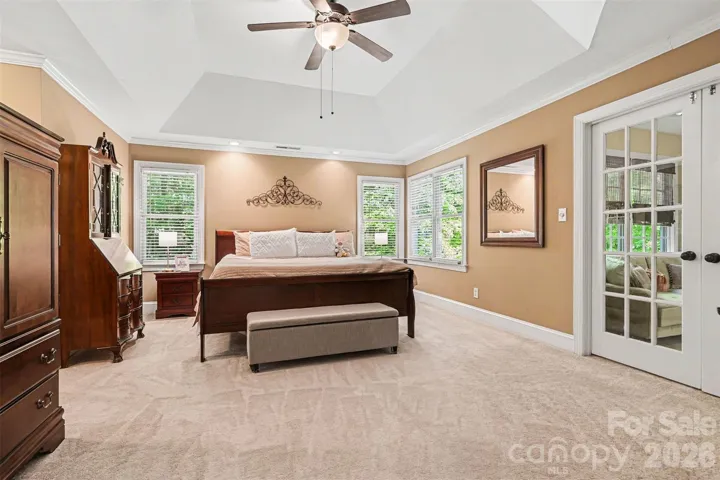 Spacious primary bedroom retreat