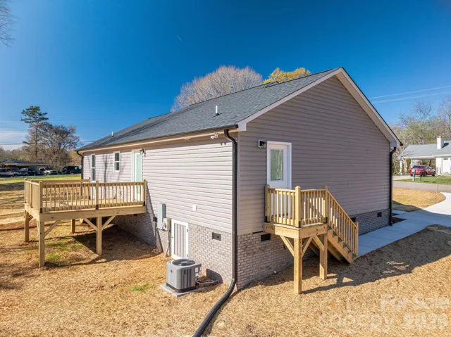 Back deck and view from back of the house