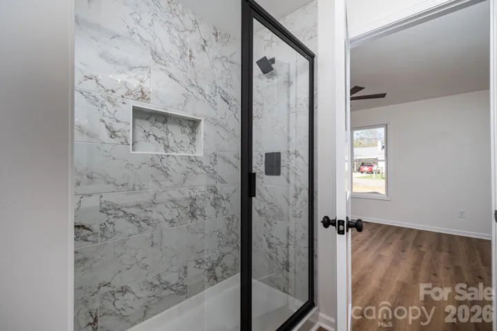 Primary tiled shower