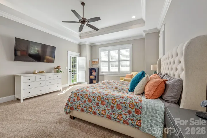 Primary Bedroom has direct access to back yard