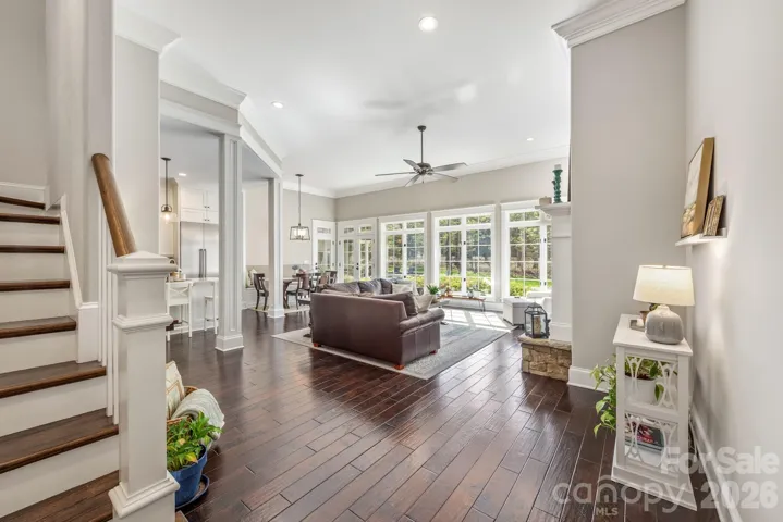 The Great Room is bright and open