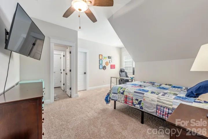 One of 2 upstairs bedrooms