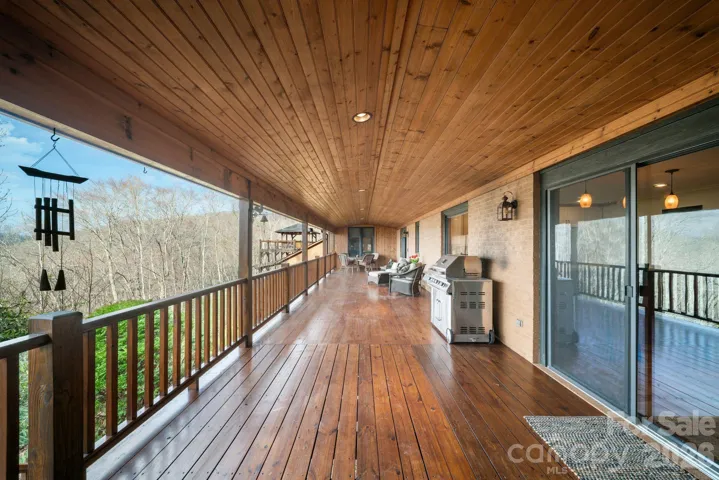 expansive deck off of living room