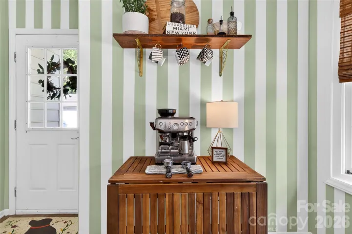Coffee Bar and side door