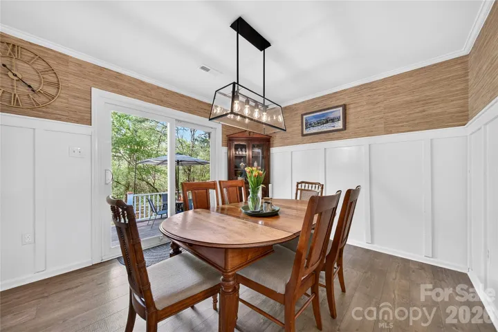Dining AREA OFF THE OUTDOOR PORCH