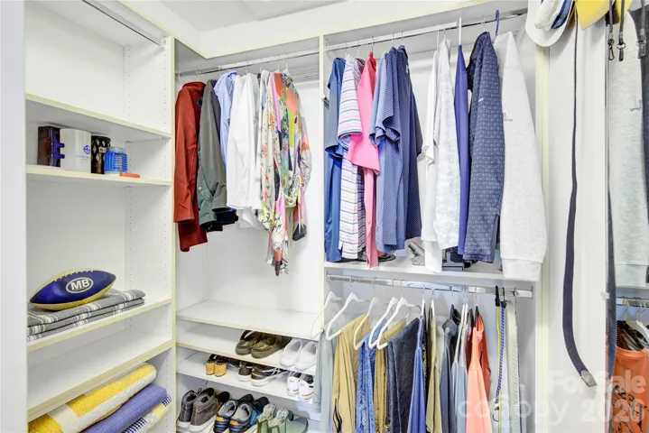 Walk-in closet with built-ins