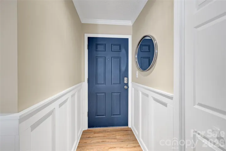 View of interior of condo. On Right is HWH.