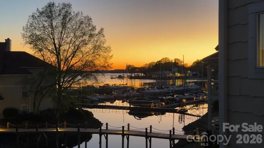 Sunset view from deck.