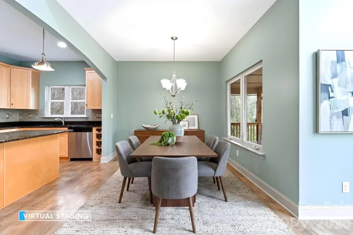 Staged Dining Area