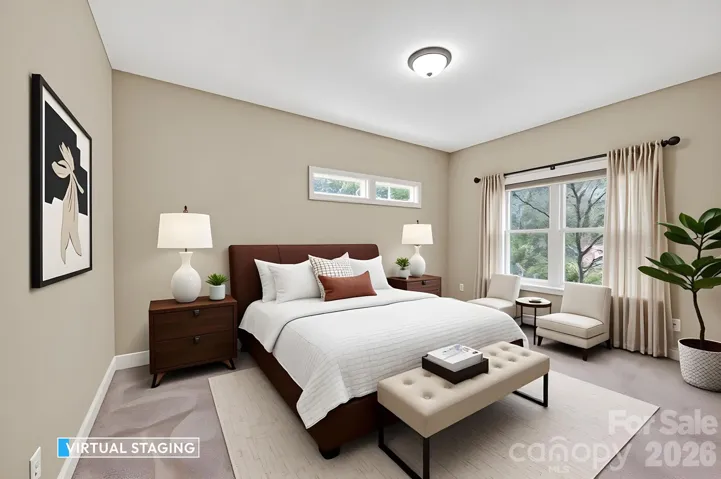 Staged Primary Bedroom