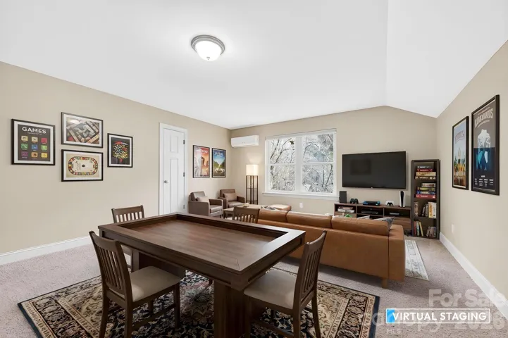 Bedroom/Loft staged as recreation room