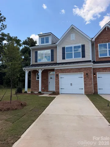Homesite 214 features an end-unit Cary plan