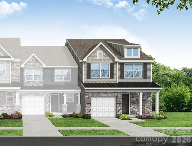 Homesite 214 features an end-unit Cary plan
