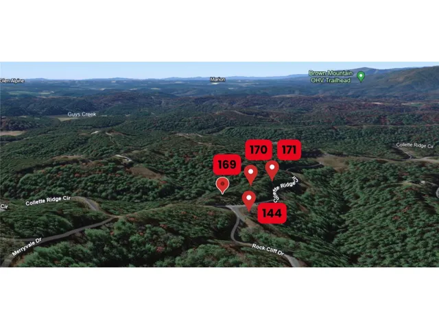 Google Earth 3D View - Lots 144, 169, 170, 171
