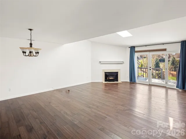 Open floor plan with skylight for plenty of natural light 