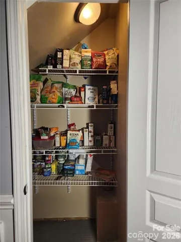 Extra storage/pantry under the stairs