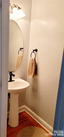 First floor powder room