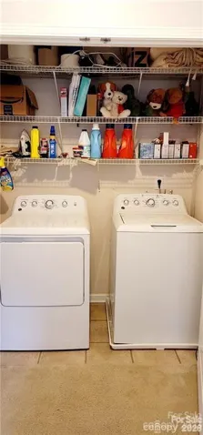 Laundry with shelving