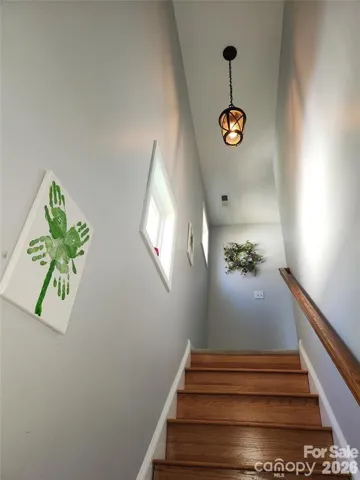 Wooden staircase